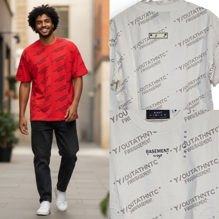 Camisa  Rojo intenso, beige, Ocre, Y/OUT